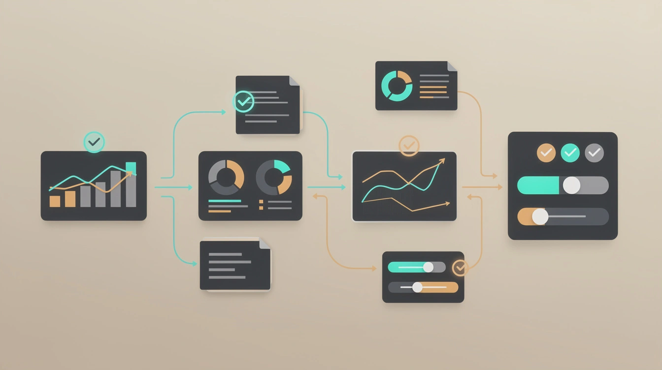Abstract workflow of automated SEO tool selection signals