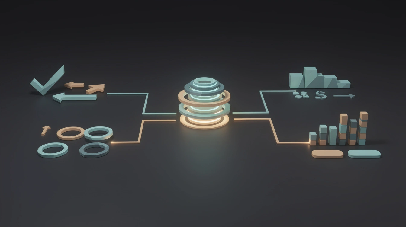 Abstract AI SEO platform differentiator dashboard