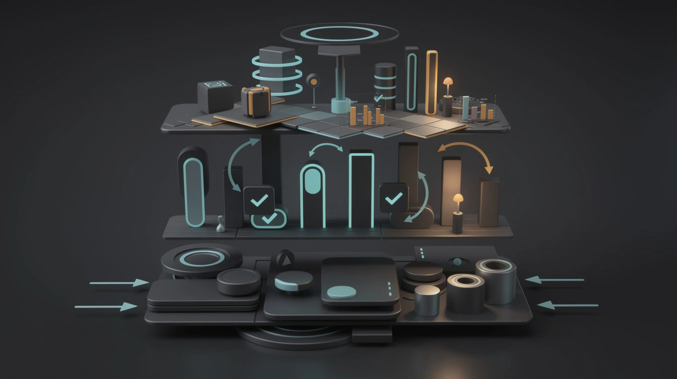 Abstract SEO automation stack workflow